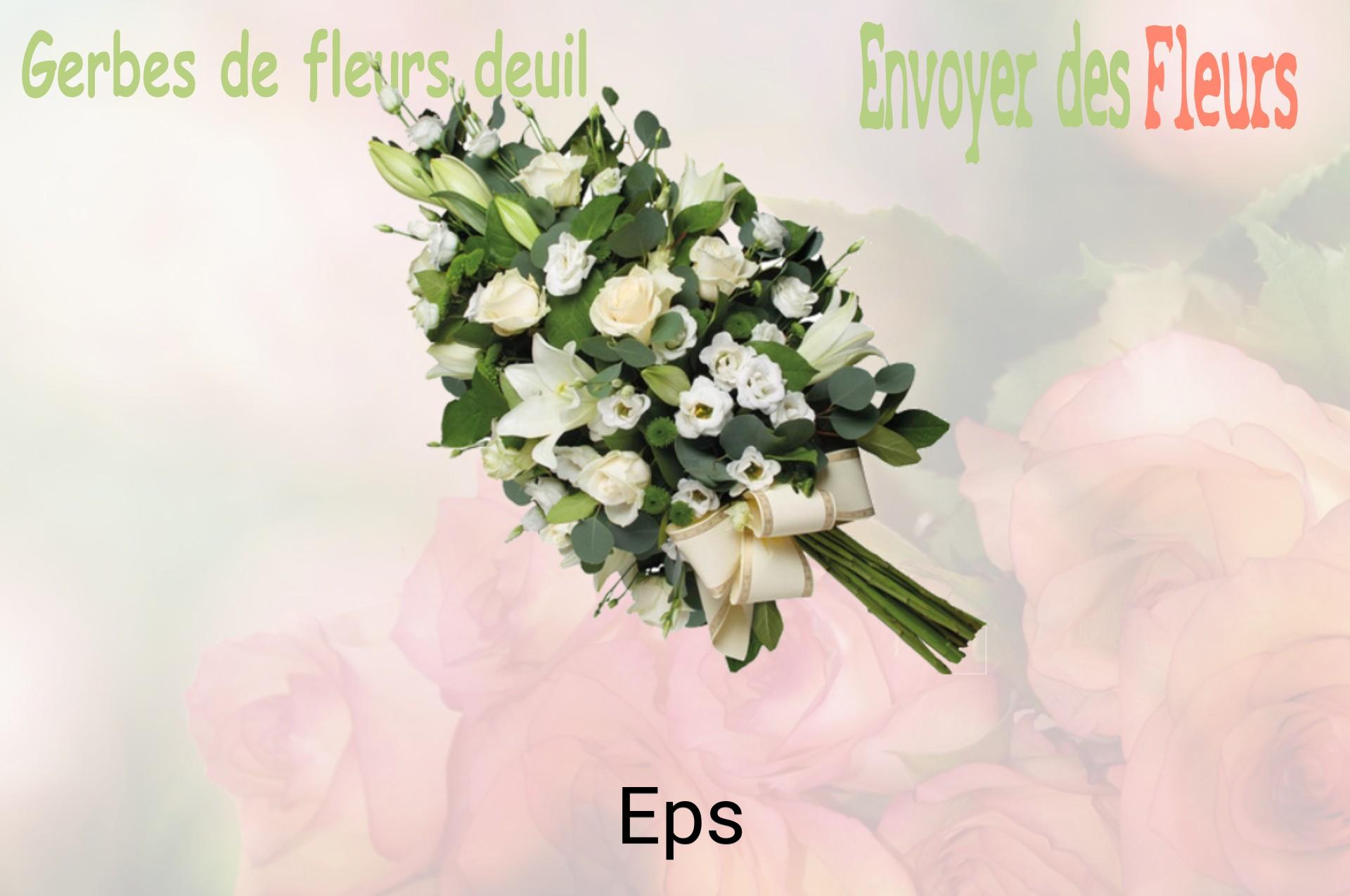 Gerbe de fleurs de deuil livrée à Eps